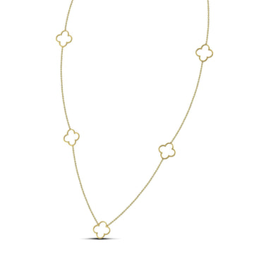 Χρυσό κολιέ Κ14 μακρύ με σταυρούς